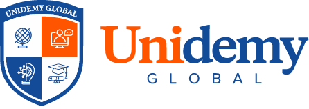 A uniformed man is standing in front of the words " uniden global ".