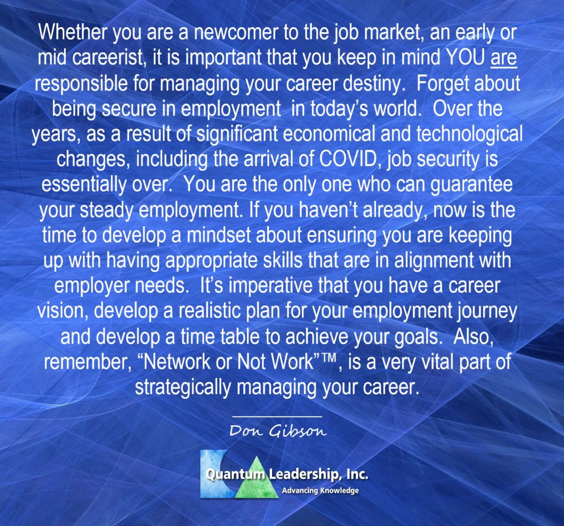 taking care of you strategically managing your career 8 070521